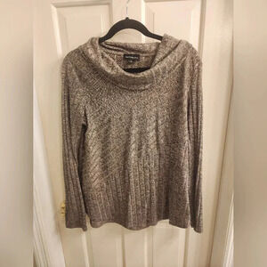 Fortune & Ivy gray cowl neck sweater XL